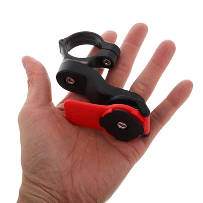 Motorcycle Phone Mount with High Frequency Vibration Dampener and Dual Spring Shock Absorber, Adjustable Red Bike Cellphone Holder Compatible with Motorbike and Scooter Riding