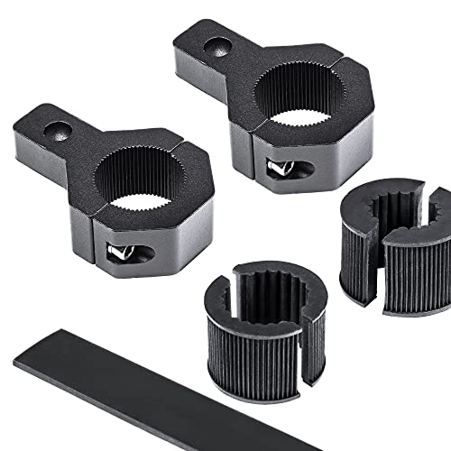 LAMPHUS Off-Road ATV UTV Light Bar Mounts Mounting Bracket Mini Bar Clamp Kits [0.75"/1"/1.25" Inch] [Vertical Bar] [Aluminium] [2 Unit] Bull Bar UTV Roll Bar Clamp Tube Roll Cage Clamps Mount - size: 2 Pack, style: Vertical Bar