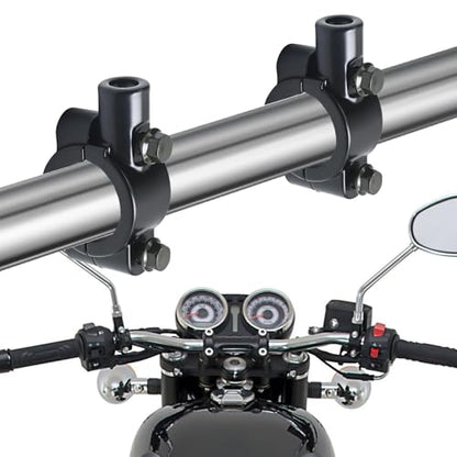 1" 25mm Motorcycle Mirror Mount 8mm Thread 1 inch Motorcycle Mirrors Mounts Clamp, Handle Bar Clamps for ATV Scooter Bike Bicycle Handlebar Mirror Holder Bracket (2Pcs Black) - size: 1" Handlebar 8mm Thread