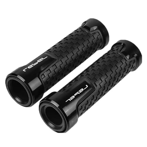Motorbike Handlebar Grips for Honda Rebel 300 500 CMX300 CMX500 2017-2024 Motorcycle Accessories Handlebar Grips Handle Grip Protector(Black) - color: Black