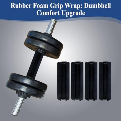 4Pcs Rubber Foam Grip Wrap Easy to Install Handle Grips Handle Covers for Fitness Home Garden Bicycle Exercise Equipment Handlebar Replacement