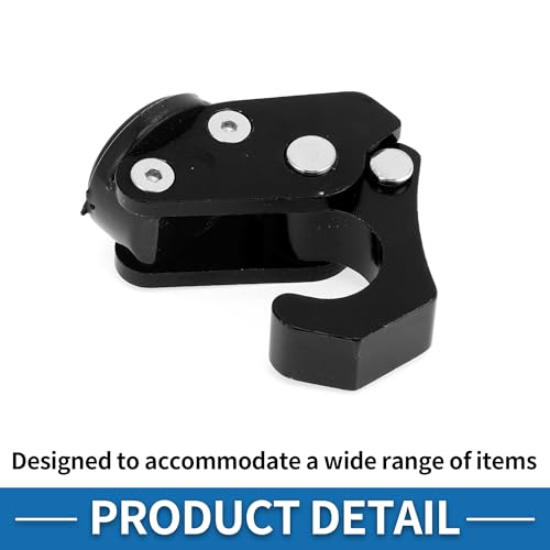 Motorcycle Handlebar Hook Helmet Gloves Luggage Hanger Motorcycle Hook Hanger Aluminum Alloy Black - color: Black