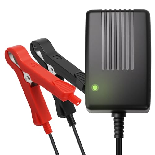 14.6V, 2A Battery Charger for 12V LiFePO4 Motocycle Battery, with Dual Alligator Clips Connector - size: HC-Charger-2A