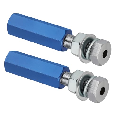 M MATI 2Pcs Quick Release Flag Pole Holder Blue Hold 1/4'' Flag Poles for ATV UTV Motorcycle Dirt Bike All Year - color: Blue