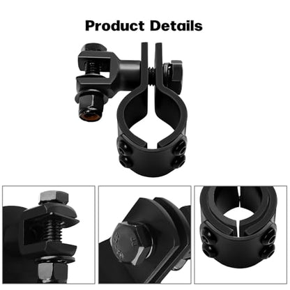 Motorcycle Highway Footpegs Clamp Engine Guard Footpegs Mounts Adapter Fit for Harley Yamaha Suzuki Kawasaki 25mm 32mm 34mm (Black) - color: Mounting Brackets# Black