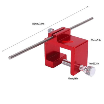 Keenso Motorcycle Chain Alignment Tool, Aluminum Alloy, Accurate Chain Adjustments, Universal for Motorcycles and ATVs (Red) - color: Red