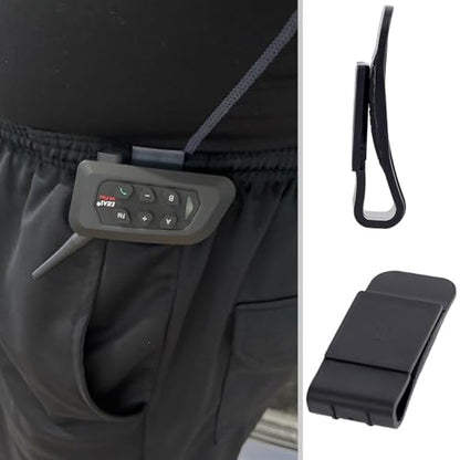 2 PCS Belt Clips for V4 V6 with USB-C, Q7, Q2, V7, Q8, MS20 Referee Headset Accessories and Motorcycle Helmet Clip Mounts - color: Raido with USB C interface