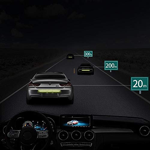 TOMALL 35.2'' Strong Reflective Stripe Stickers High-Intensity Night Visibility Reflective Decal Universal Safety Warning Diamond Grade Waterproof Self Adhesive for Car Trunk (Yellow) - color: Yellow