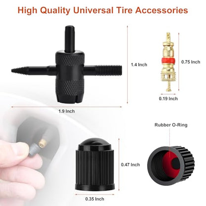 Tire Repair Kit, 48Pcs Tire Repair Tool with Plugs & Nail, Professional Heavy Duty Emergency Flat Tire Repair, Repair Tire for Car, RV, SUV, Jeep, UTV, Truck, Motorcycle, Tractor, Mower, Wheelbarrow - style: Max[48Pcs]