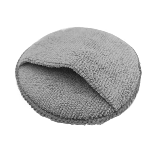 Automotive Polishing Pad - Microfiber Foam, Detailing Sponge, 5 Inch Round Applicator with Pocket for Waxing Buffing Conditioning Surfaces | Car Truck SUV Garage Rv Motorcycle Wheel Care Tasks Day