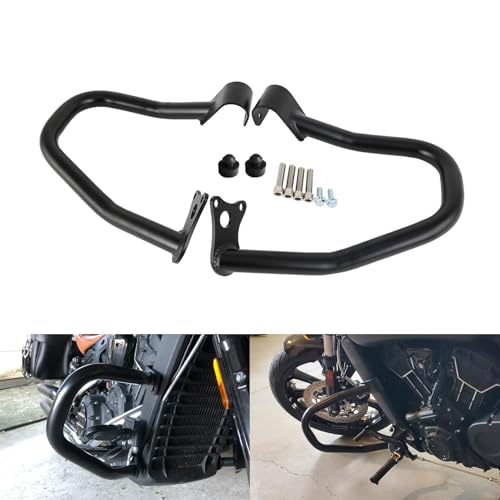 TCT-MOTORPARTS Engine Guard Highway Crash Bar Guard Support Fit for Indian Scout 2015-2024; Scout Bobber ABS 2018-2023; Scout Sixty 2016-2024 (Repl. 2881756-156) Black - color: Black