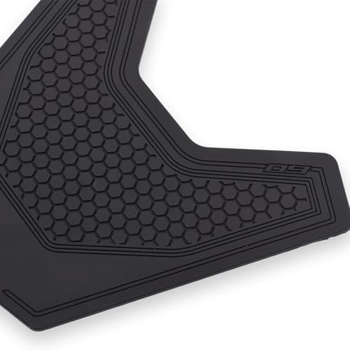Motorcycle Tank Grip Protector Pads, Anti-Slip Honeycomb Design, Compatible with MT-09 SP 2024, Black, 3-Piece Set