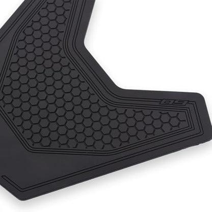 Motorcycle Tank Grip Protector Pads, Anti-Slip Honeycomb Design, Compatible with MT-09 SP 2024, Black, 3-Piece Set