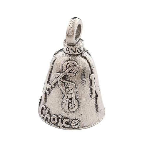 Guardian Bell Weapons of Choice Good Luck Bell w/Keyring & Black Velvet Gift Bag | Motorcycle Bell | Lead-Free Pewter | Good Luck Gift to Friends & Family | Bike Bell | Made in USA - color: Weapons of Choice
