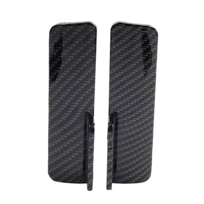 2 Pcs ABS Guard Cover Front Fork Guard Protectors YZT-FCY-01C Carbon Fiber Pattern Black For Harley-Davidson CVO Street Glide 117/121 23-25