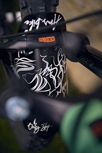 Bike Front Wheel Mudguard - Lightweight & Durable Protection - Universal Fit - Protect Against Mud, Water Spray and More - color: Signature White
