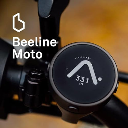 Beeline Moto GPS Computer - Black | Worldwide Route Planning | Weatherproof & 30 Hours Battery Life | USB Charging | Sat Nav for Motorcycle & Scooter with Strap Mount Included | Glove Friendly - color: Black, style: Moto I