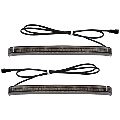 Smoke Saddlebag Tail Light LED Running Brake Sequential Turn Signal Lamp Fit for Harley Touring Street Gilde Road Gilde Road King Electra Glide Ultra Limited 2014-2023 - color: Smoke Lens, size: For 2014-2023 Touring