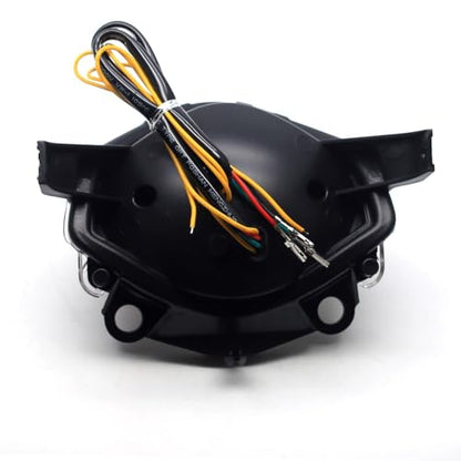 MZS Motorcycle Tail Light, LED Integrated Turn Signal Blinker Clear Compatible with CBR500R CBR 500R CB500F CB500X 2013-2015 - size: CBR500R/CB500F/CB500X