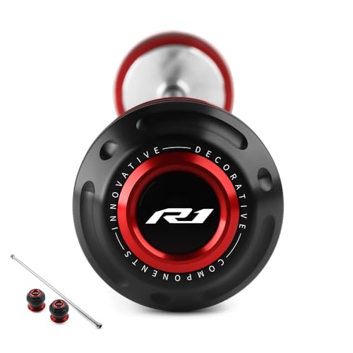 Motorcycle Front Wheel Axle Fork Slider Crash Protector Compatible With Y.amaha YZF R1 2015-2020 2021 2022 2023 2024 2025 | YZF-R1 YZFR1 Accessories (red) - color: red