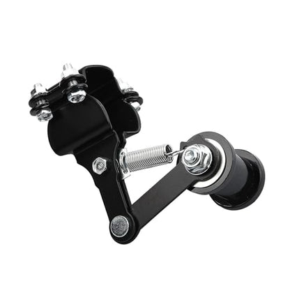 Universal Motorcycle Chain Adjuster Tensioner with Noise Reduction Roller for Dirt Bikes and Go-Karts