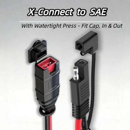 SAE Adapter Connection Components Compatible with NOCO Genius 5 GC009 Intelligent Battery Charger 4269, with 14AWG Pure Copper SAE Connector Tail Fiber, Used for Motorcycle/ATV/UTV/car
