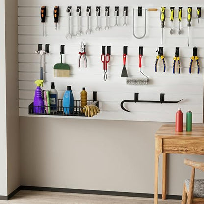 50 Pack r-Shaped Slatwall Hooks, 2 Inch Heavy Duty Slat Wall Hanger, Slatwall Accessories Display Hooks for Garage, Retail Store, Kitchen, Craft Room - size: 2.1 Inch