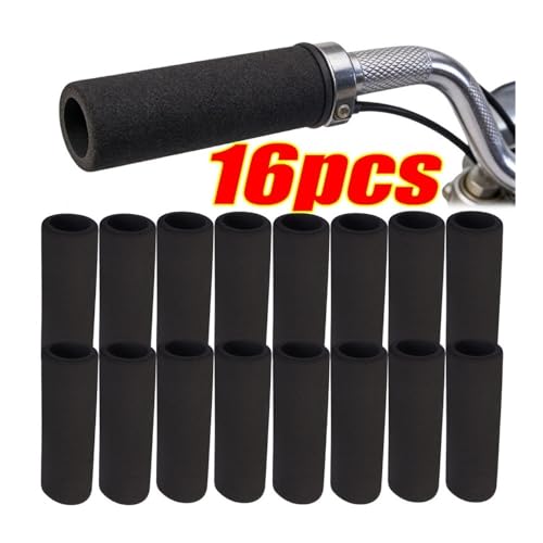 Motorcycle Grips Handlebar Cover Grips Grips Motorcycle Handlebar Cover Slip-on Foam Anti-Slip Moto Handle Levers Anti Comfort Grip Sleeve - color: 16pcs