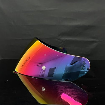 HJ-17 Helmet Visor Replacement,UV Protective Helmet Face Shield Compatible with CL-MAX II,IS-MAX BT,SY-MAX III,IS-MAX II,CL-MAX 3,C90,C91,C91N(Revo Rose Red-Day Use Only) - color: Revo Rose Red-day Use Only
