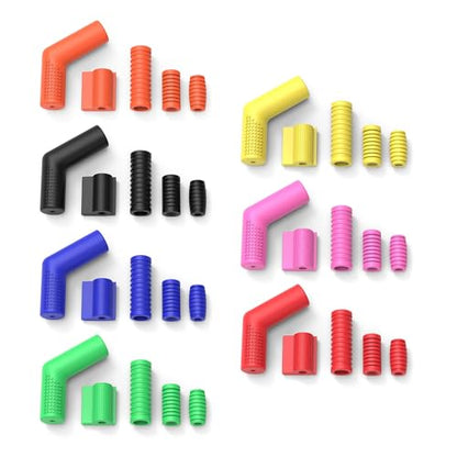 Universally Motorcycle Shifter Gear Lever Pedal Rubber Covers Antiskid Foot Peg Toe Protector Accessories - color: Blue