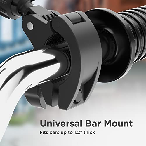 ENCASED Dual Bike Phone Mount, Adjustable Phone Holder for 2 Cellphones, Universal fit for Bicycle/Motorcycle/Electric Bike for iPhone and Android Phones
