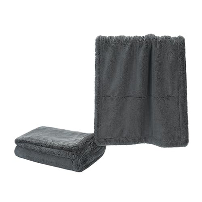 The Boss XL Drying Towel, 24” x 36” Twisted Loop Microfiber, 1400 GSM, Ultra Absorbent Premium Car Drying Towel for Cars, Trucks, SUVs, RVs and Motorcycles