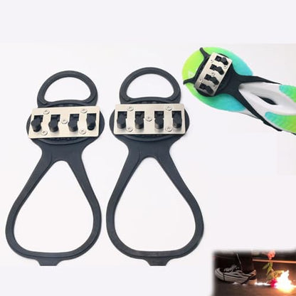 Bicycle Friction Spark Tool Pad, Bicycle Flint Pad, Foot Brake Sparking Foot Pressure Slider Riding Shoe Covers (Motorcycle, Scooter Accessories)