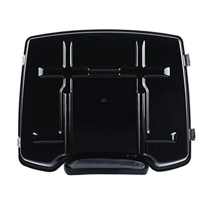 TCMT Razor Motorcycle Trunk Box Backrest Pad Fit For Harley 2009-2013 Touring Road Glide Street Glide Electra Glide Road King 2009-2013 (Chrome Latches)- Pack - color: Chrome Lacthes Trunk+Backrest