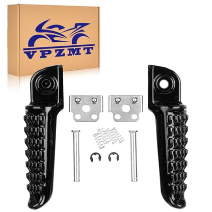 Rear Foot Pegs Footrests for kawasaki ZX-6R ZX-9R ZX10R ZX12R ZX636 EX650 650R KLE650 versys ER6N Z750/Z750S Z1000 Z1000SX ZZR1200 GTR1400 ZZR1400 ZX14 ZX-14 (black-2) - color: Black-2