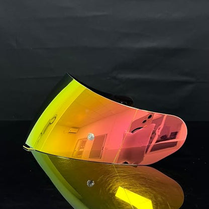 HJ-17 Helmet Visor Replacement,UV Protective Helmet Face Shield Compatible with CL-MAX II,IS-MAX BT,SY-MAX III,IS-MAX II,CL-MAX 3,C90,C91,C91N (Revo Pink Gold-Day Use Only) - color: Revo Pink Gold-day Use Only