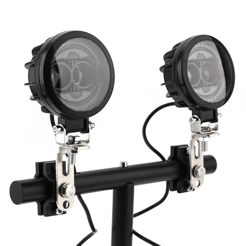 Windance 2pcs Light Bar Mounting Bracket 18.5-27mm/0.72-1.06 inch Aluminum Auxiliary Spotlight Tube Clamp Holder for Motorcycle Scooter Pit Bike ATV UTV Front Fork Bumper Roll Bar Roof Rack (Silver) - color: Silver