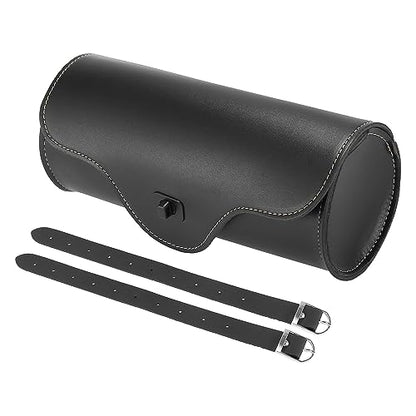 Motoforti Universal Motorcycle Handlebar Tool Bag Cycling Storage Bag Waterproof Faux Leather Black