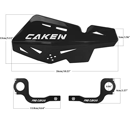 Universal 7/8" 22mm and 1 1/8" 28mm Handle Bar Hand Guards CNC Bracket for Dirt Bike Motocross ATV Scooter for CRF KLX KX LTR TRX SX SXF EXC XCW Grizzly Hawk 250 Bicycles-Black - color: Black