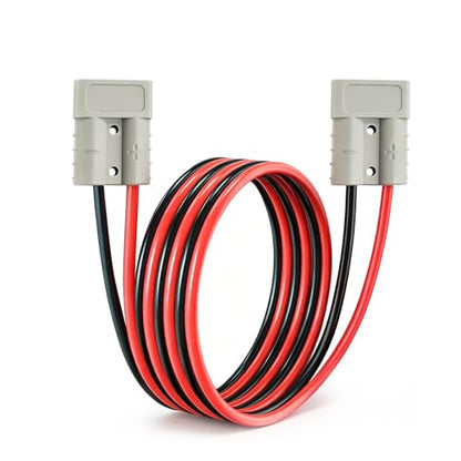Anderson Plug Connector Cable 50A Battery Connector Quick Connectors Power Transfer Jumper Quick Connect Cable for Truck,Forklift Battery Charging（1M） - size: Anderson-Anderson 50A 1m