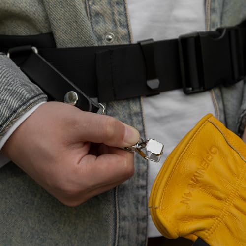 OPENMOON Glove Leather Clips (Grey) - color: Grey