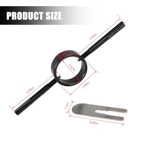 Zpana Motorcycle Fork Spring Compressor Tool Kit, 2PCS/Set Metal Motorbikes Radial Pin Spanner Cartridge Rod Holding Tool, Motor Fork Maintenance Set for Most Upside Down Street Bike