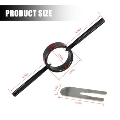 Zpana Motorcycle Fork Spring Compressor Tool Kit, 2PCS/Set Metal Motorbikes Radial Pin Spanner Cartridge Rod Holding Tool, Motor Fork Maintenance Set for Most Upside Down Street Bike