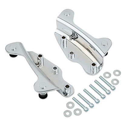 TCT-MOTORPARTS Detachable Backrest Sissy Bar w/Docking Hardware Kits Luggage Rack for Harley Touring Street Glide Road King 2009-2013 - color: Chrome #2(2009-2013)