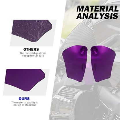 Motorcycle PC ST Headlight Fairing Air Deflector Side Wing Windshield Kit Fit for Harley Softail Low Rider ST 2022-up Purple - color: Purple