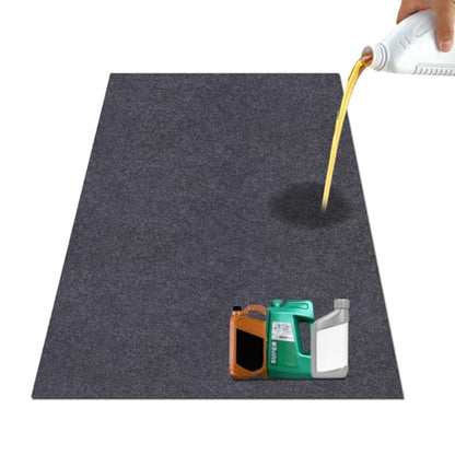 Oil Spill Mat，Garage Floor Mat，Premium Absorbent Oil Pad – Protect Garage Shop Floor Surface，Absorb Materials，Anti-Slip and Waterproof Backing，Car Repair Mat，Washable (36" x 36") - size: 36" x 36"