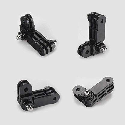 HSU Adjust Arm Straight Joints Mount, Long and Short Same Direction Straight Joints Mount for GoPro Hero 13 12 11 10 9 8 7 6 5 4 3 3+ 2 1, AKASO Campark and Other Action Cameras