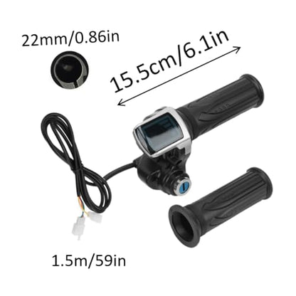 Electric Bike Throttle Grip Lock Key Set LED Indicator for Motorcycle Scooter 48V powersports throttles of grip adopts ABS material which