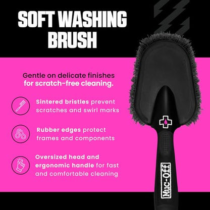 Muc Off - 370 Soft Washing Bike Cleaning Brush, Black, One Size - style: Soft Washing