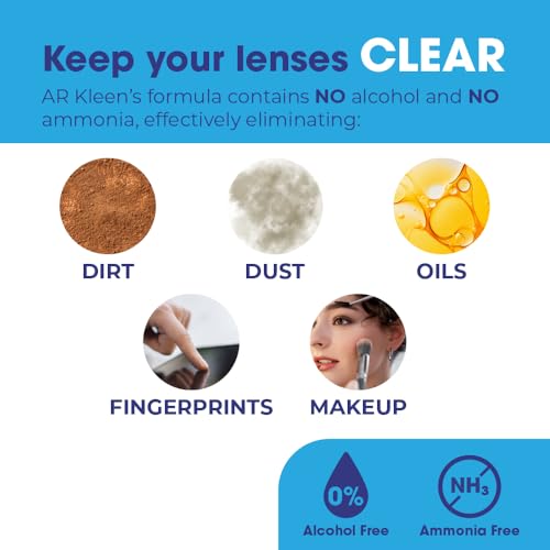 AR Kleen® 8oz Spray Pump | Multi-Purpose Lens Cleaner Safe For All Lenses & Screens | No Streaks | Ammonia and Alcohol Free - size: 8 Fl Oz (Pack of 1)
